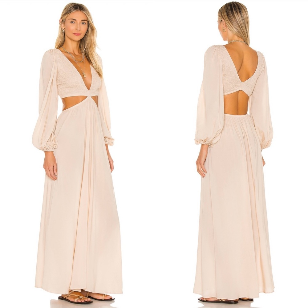 Indah | Julie Ruched Maxi Dress